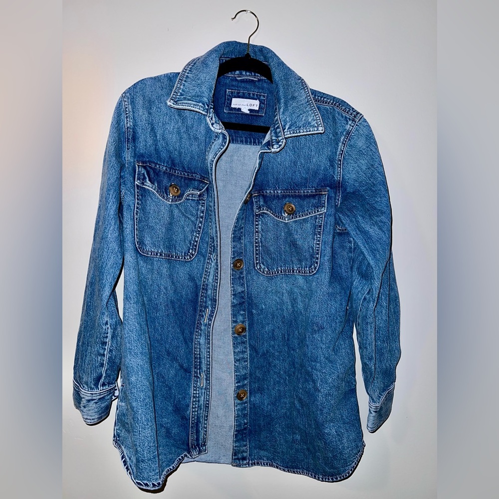 Loft oversize denim jacket